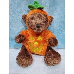 Teddy Bear In Jack 'O Lantern Costume Silky! Soft! Animal Adventure Pumpkin